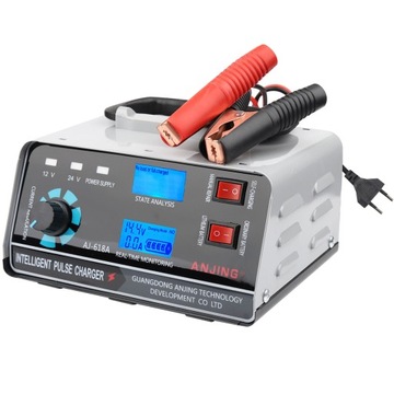 12/24V PROSTOWNIK ŁADOWARKA 400W 30A AKUMULATORÓW SAMOCHODOWYCH, ŻELOWYCH