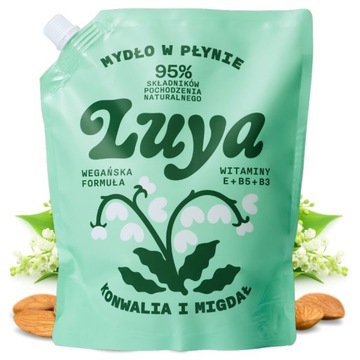 ЖИДКОЕ МЫЛО LUYA ЛАНДЫШ МИНДАЛЬНЫЙ ЗАПРАВКА 800МЛ