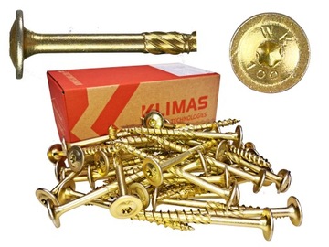 Столярные дисковые шурупы по дереву TORX Klimas WKCP 6x70 100 шт.