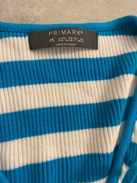 Sweterek w paski wiązany Primark r XS 34