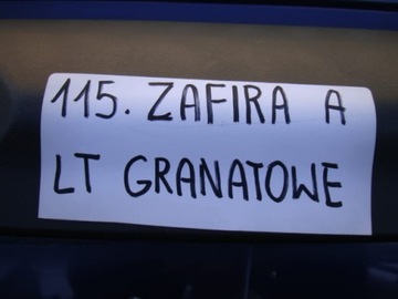 DVEŘE LEVÉ ZADNÍ OPEL ZAFIRA A MODRÝ - 115