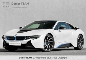 BMW i8 Coupe Elektryczny + R3 1499 362KM 2015 BMW i8 I wlasciciel Polska Gwarancja Bezwypadkowy FVAT23