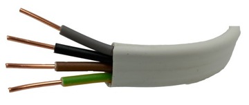 Przewód polski kabel płaski YDYp 4x1,5 750V 1m