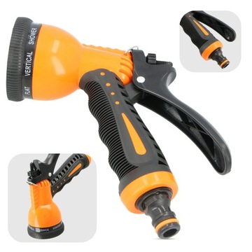 Садовый спринклерный шланговый пистолет 8 ФУНКЦИЙ Спринклерный пистолет для полива