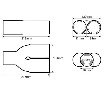 БЕСПЛАТНАЯ ПОДАРОК# НАКОНЕЧНИК ГЛУШИТЕЛЯ ДВОЙНОЙ НЕРЖАВЕЮЩАЯ СТАЛЬ