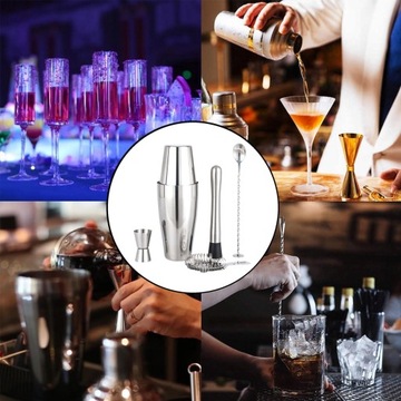Zestaw dużych shakerów do koktajli Mikser do napojów Shaker do napojów Zestawy koktajlowe Bar
