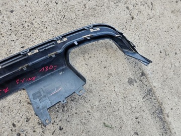 AUDI A6 C7 SPOILER DOKŁADKA ZDERZAKA TYLNEGO TYŁ 4G0807521S