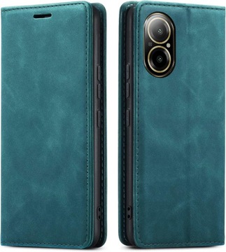 МАГНИТНЫЙ КОЖАНЫЙ ЧЕХОЛ ДЛЯ REALME C67 + СТЕКЛО