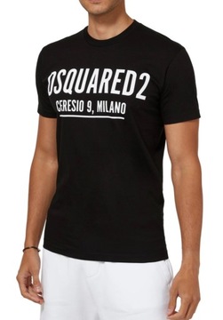 DSQUARED2 MILANO włoski t-shirt koszulka męska BLACK roz.M