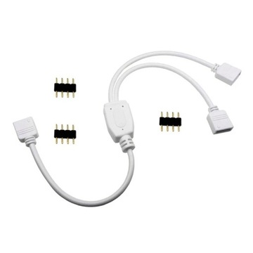 1 do 2/3/4 żeńskie złącze rozdzielacz LED RGB kabel 4Pin wtyczki LED kabel