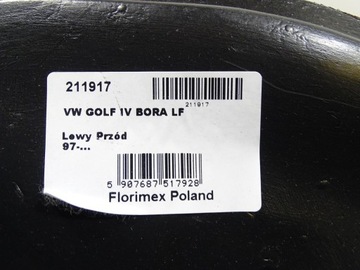PODBĚH LEVÝ PŘEDNÍ LEVÉ VW BORA 1998-2010 211917