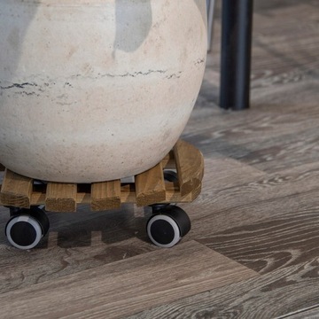 Подставка на колесах Мобильная платформа для цветочного горшка.