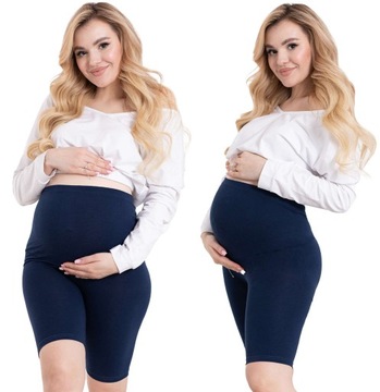LEGGINSY CIĄŻOWE KOLARKI KRÓTKIE SPODENKI R. 4XL