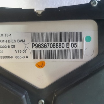 BUDÍKY PŘÍSTROJOVÁ DESKA PEUGEOT 307 HDI 9636708880