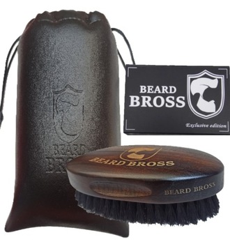 ZESTAW do BRODY Szczotka Brzytwa Szablon Nożyczki