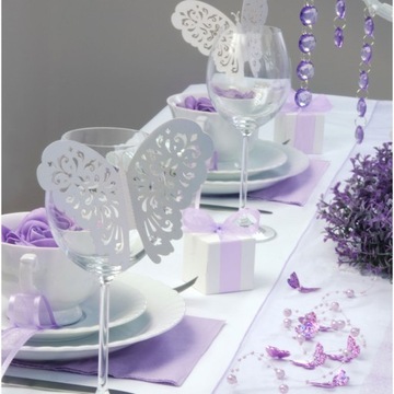 украшения из бумаги Бабочка 8х5см 10 шт. | ЗПМ1Д