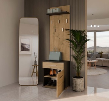 Вешарный шкаф дуэт дуэт антрацит дуб ремесленник