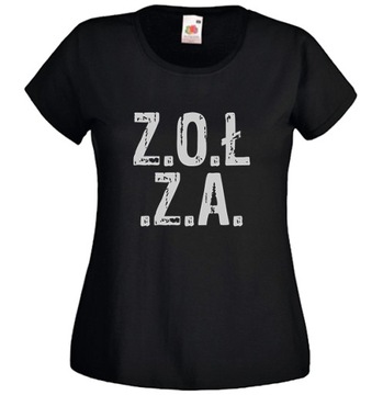 koszulka nadrukiem vintage ZOŁZA bladziuga .. folk