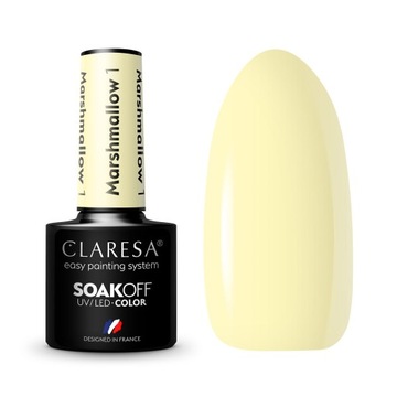 CLARESA LAKIER HYBRYDOWY 5ml MARSHMALLOW 1