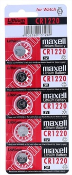 Bateria do zegarka Litowa MAxell CR1220 3 V - 5szt