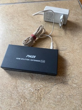 РАЗДЕЛИТЕЛЬ HDMI УДЛИНИТЕЛЬНЫЙ КАБЕЛЬ 4 ПОРТА 1X4