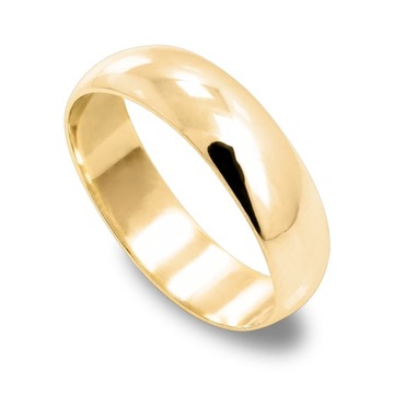 OBRĄCZKA ZŁOTA ŚLUBNA SZEROKOŚĆ 5 MM PRÓBA 585