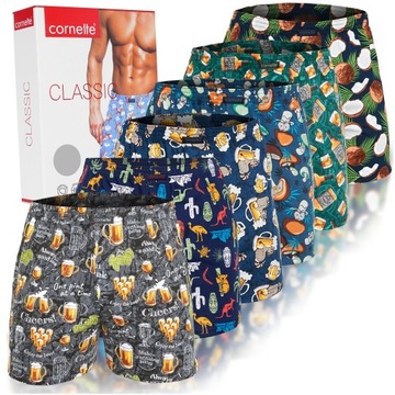 Мужские боксеры Cornette, свободный хлопок, 6 шт., BM150, классический размер L