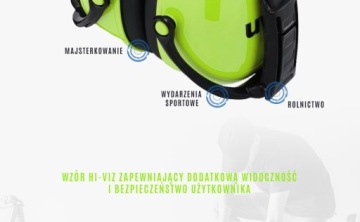 Складные наушники Uvex K2, зеленые.
