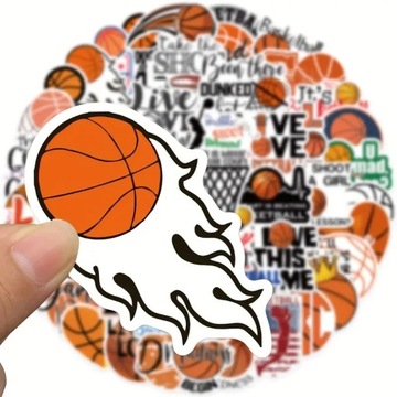 ZESTAW NAKLEJKI STICKER MIX KOSZYKÓWKA 50 szt dla chłopca