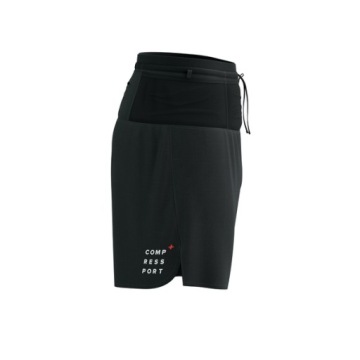 COMPRESSPORT TRAIL RACING 2-IN-1 SHORT черные беговые шорты XL