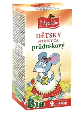 Herbatka dla dzieci na oskrzela BIO 30g - Apotheke