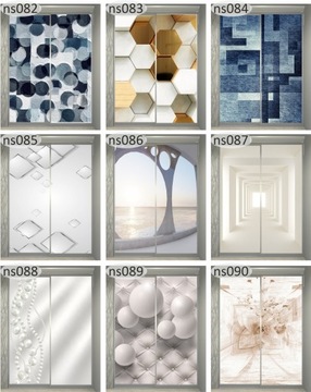 Дверная наклейка гардеробной мебель шпон до размера