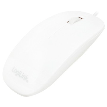 LOGILINK Plaska mysz optyczna USB, biala