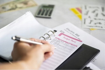 Карманный набор для бюджетной папки А6 из ПУ.