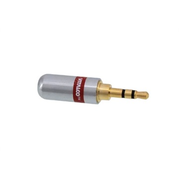 Wtyk MAŁY JACK 3,5 mm stereo złoty chrom lutowany JW480 Vitalco (do iPhone)