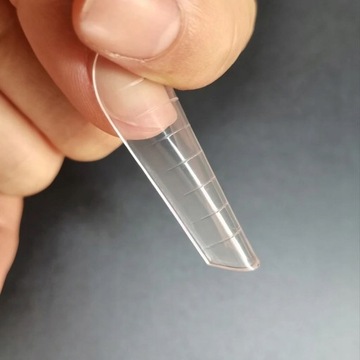 ВЕРХНЯЯ ФОРМА ДВОЙНАЯ ДЛЯ АКРИЛОВОГО ГЕЛЯ 120 ШТ 5 ФОРМА РУССКИЙ МИНДАЛЬ БАЛЛЕРИНА