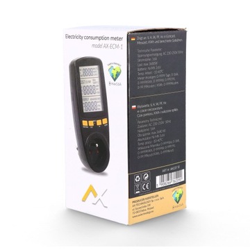 Ваттметр Счетчик потребления тока AX