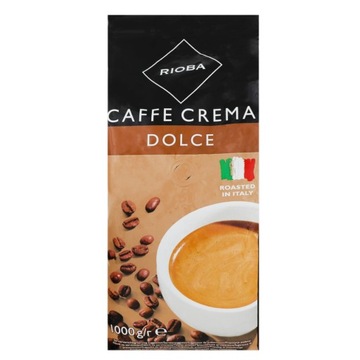 Kawa ziarnista RIOBA 1kg CREMA DOLCE 1000 g 20/80%