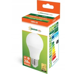 ŻARÓWKA LED ŚWIATŁO CIEPŁE E-27 230V 9W WOJ+13271