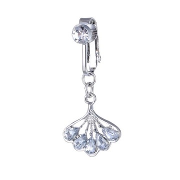 Fake Belly Button Ring Fake Clip On Belly Piercing Non-Piercing Pendant