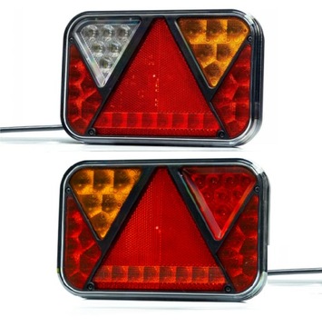 ZESTAW LAMP FT-270 LED PRZYCZEP KOMPLET KPL PARA