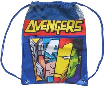 WOREK z kieszonką na buty kapcie plecak Marvel AVENGERS