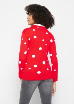 Bonprix ŚWIĄTECZNY SWETER CIĄŻOWY 32
