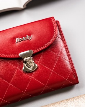 Маленький женский кожаный кошелек Rovicky с возможностью RFID