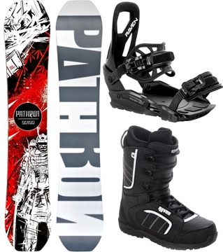 Zestaw snowboard Pathron Sensei Carbon 155cm + wiązania S230 + buty Target