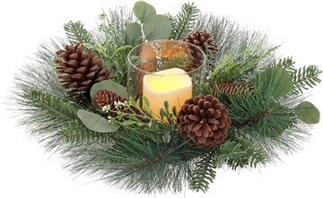 РОЖДЕСТВЕНСКИЙ ВЕНОК, ДЕКОР ДЛЯ ДВЕРИ СТОЛА