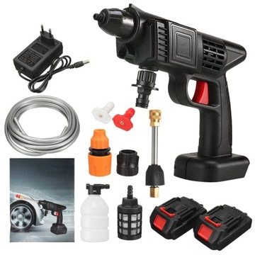 MYJKA CIŚNIENIOWA PISTOLET AKUMULATOROWA MOCNA 24V 30BAR 1500W + GRATIS