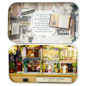 Miniaturowy domek DIY Uliczka w Dorset Anglia Morze Wioska