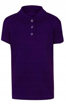 George koszulka polo dziewczęca regular fit fioletowa 98/104