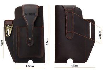 КОЖАНЫЙ РЕМЕНЬ-КОБУРА ДЛЯ ТЕЛЕФОНА